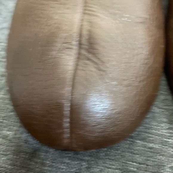 Ugg Mens Brown Leather Sherpa Lounge Slippers- Sz-10 - Picture 3 of 16